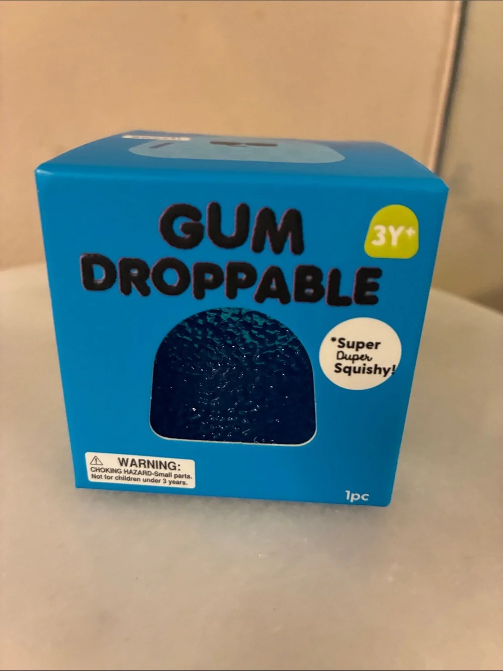 Gum Droppable Squishy Toy - Blue